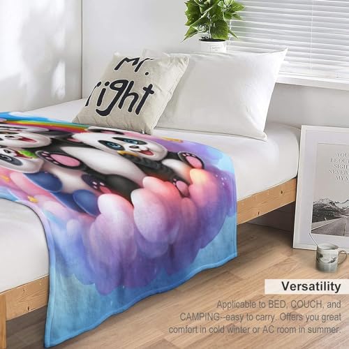 Couverture Panda douce en flannel, le cadeau idéal toutes saisons - 6