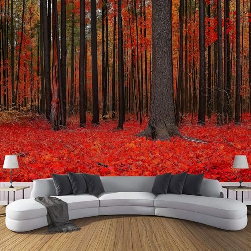 Papel Tapiz Fotográfico Bosque Caducifolio Murales, Paisaje Natural Mural De Pared Papel Tapiz Fotográfico, 150X105Cm Mural De Murales De Pared Para Sala De Estar Dormitorio