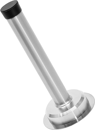 Vista 27 de 1 tope de puerta de 6 pulgadas, tapón de puerta largo autoadhesivo de acero inoxidable, amortiguador de sonido, tope de puerta de tornillo