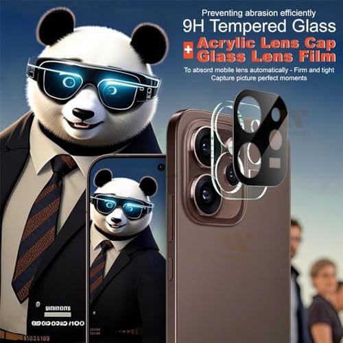 Image of Pack 1- Back Camera Glass Protector for Reno 15 Pro Mini 5G [3D Premium] Camera Glass Protector (Black)