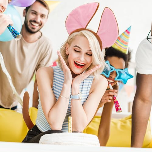 TUONYIS 4 Stücke Hundeohren Kopfbedeckung und Schwanz Nase Fliege Set, Tier Hündchen Kostüm Kinder Set, Hund Ohren Stirnband, für Karneval Welttag des Buches Halloween Cosplay, Tier-Mottoparty (Braun)