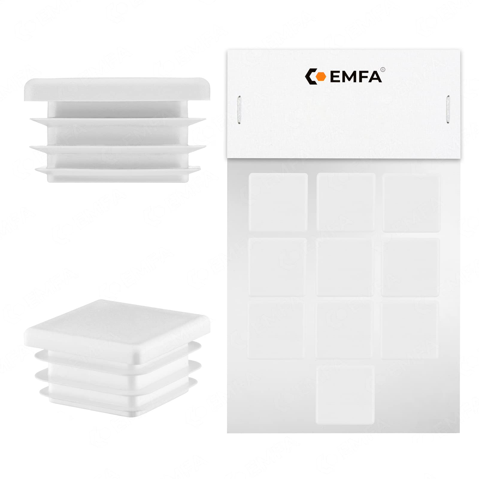 Tappo Con Spirale Per Tubo Quadrato - ISC Plastic Parts - Foto 4