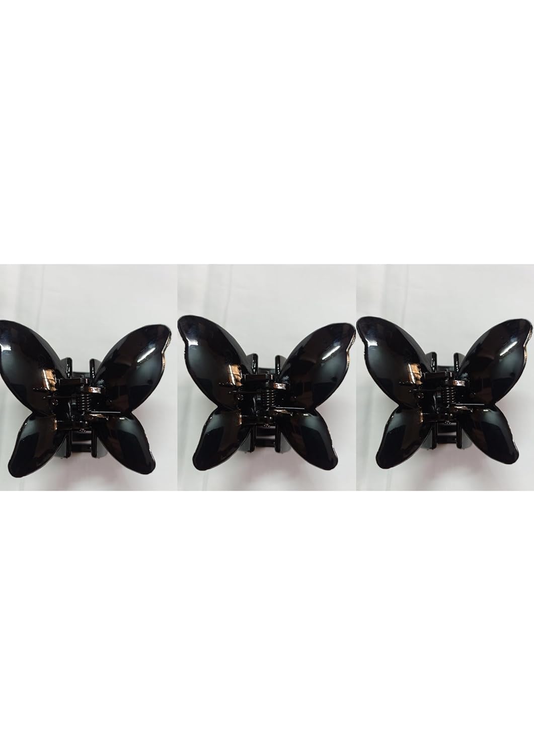 HKD SALES Hair Clutchers Claws for Girls 6 Pcs Clutcher Black Matte Finish Hair Claw Clips for Women Hair Accessories for Women 12 pis 2