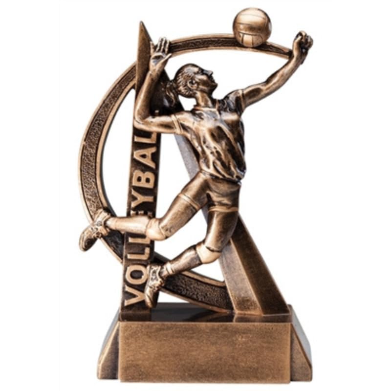 Same Day Awards Ultra Action Female Volleyball Trophy/Award 6.5 Inches - Engraving Included (Volleyball - Female)