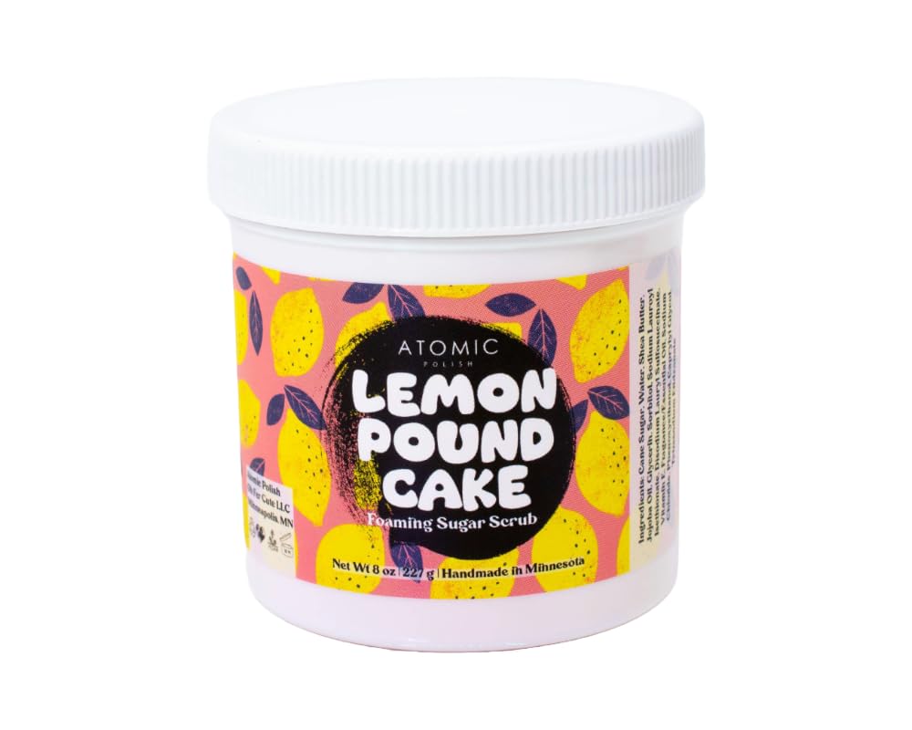 Handmade Foaming Sugar Scrub Lemon Pound Cake
