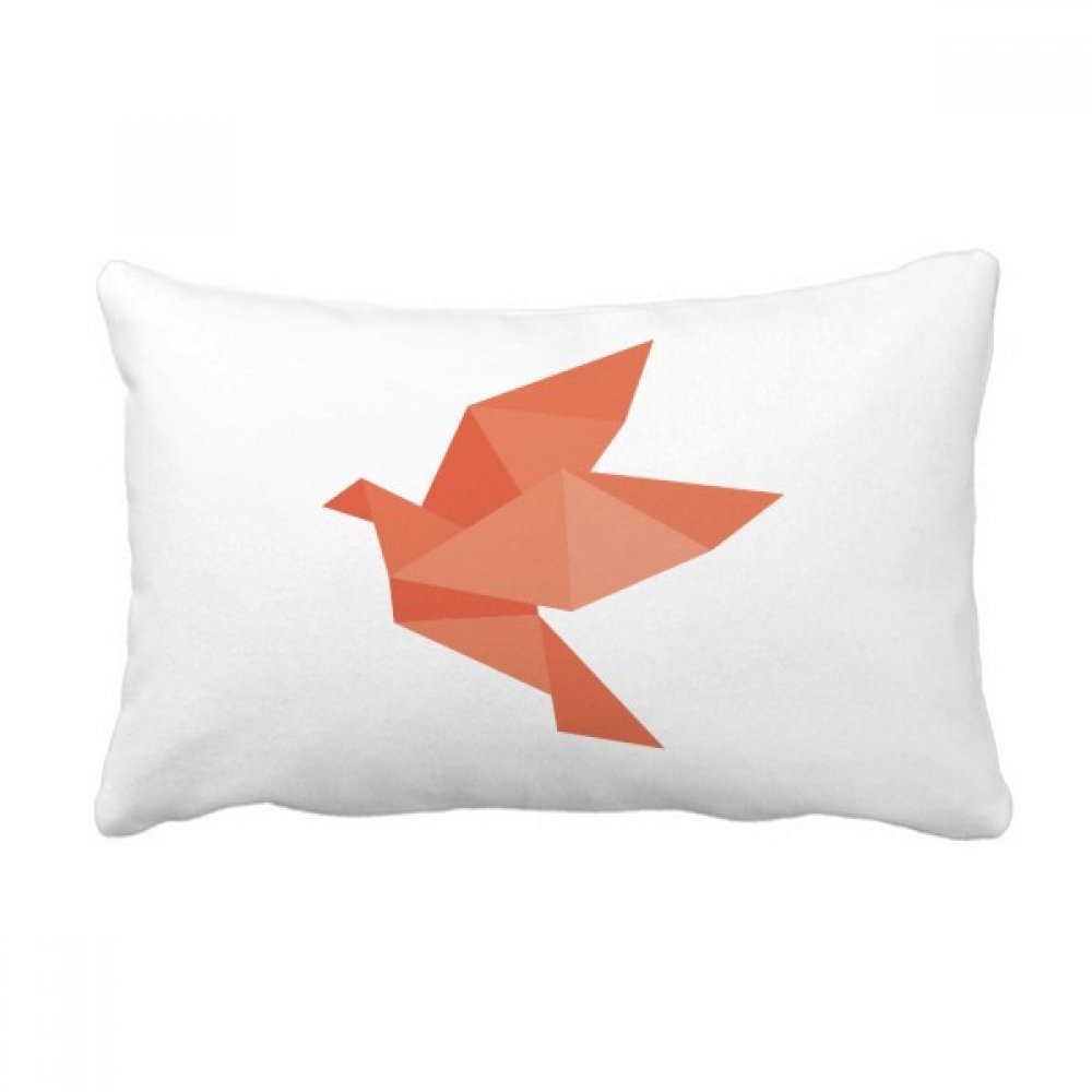 Coussin lombaire oiseau rouge contre le mal de dos sur canapé salon 40x60