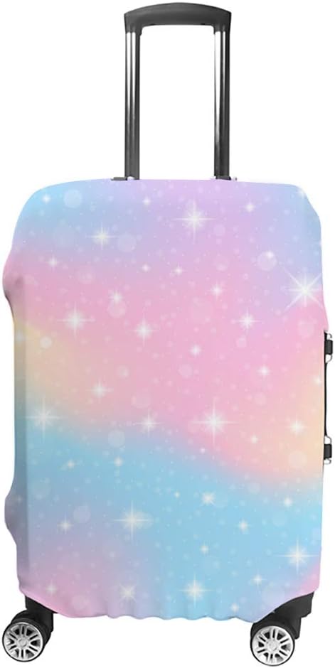 review Luggage Cover Suitcase Cover Galaxy Fantasy Unicorn Pastel Sky Rainbow Stars Colorful Protective Covers Suitcase Protector S Fits 18-20 Inch Luggage