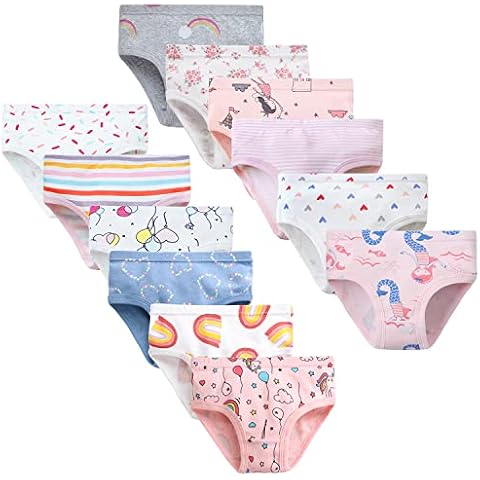 LeQeZe Girls' Cotton Knickers 12 Pack Cover