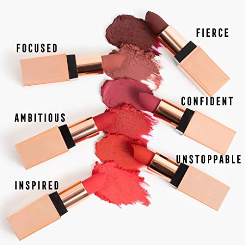 Bossy Cosmetics Vegan Lipstick For Women, Matte, Long Lasting, Hydrating Lip Stick With Vitamin E And Watermelon Seed Oil, Vegan Makeup, Paraben And Cruelty Free (Focused - Pink Mauve Color) #TOP6