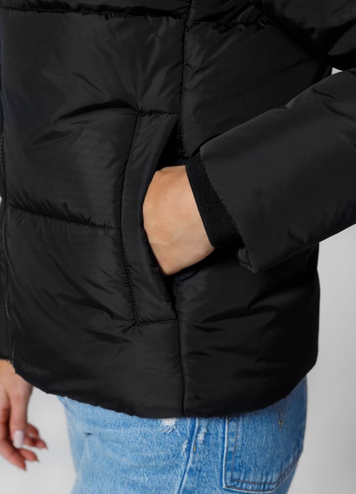 PITBULL - Winterjacke Damen mit Kapuze Vista, Jacke Damen mit Reißverschluss, Bequeme Seitliche Taschen, Damen Jacken Perfekt für Winter