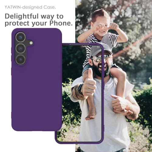 Coque Samsung S25 Plus silicone housse de protection anti choc violet - 2