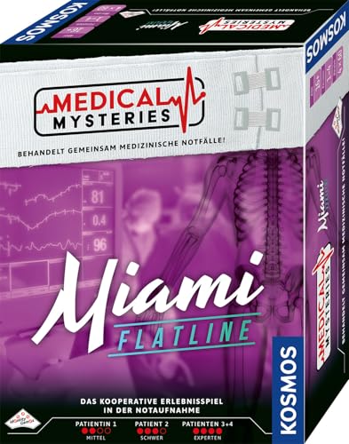 KOSMOS 684426 Medical Mysteries - Miami, kooperatives Rollenspiel mit medizinischem Setting, Medical Crime Files, Brettspiel ab 16 Jahre