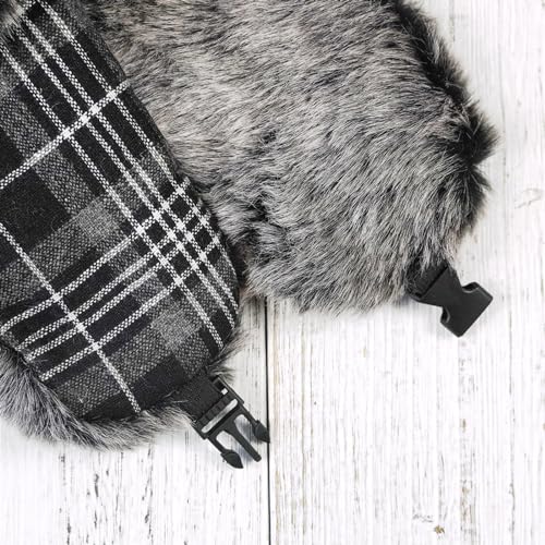Image of ONWAY Trapper Hat Winter Hats for Women Men with Faux Fur Ear Flaps