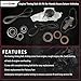 TKH002 Timing Belt Kit with Water Pump Compatible with 03-18 Honda Accord Crosstour Pilot Odyssey Ridgeline, Acura MDX RDX RL TL TSX ZDX, Saturn Vue 3.0L 3.2L 3.5L 3.7L Replaces TCKWP329 19200-RDV-J01