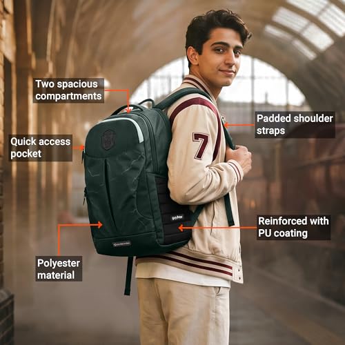 Image of Nasher Miles Harry Potter Backpack | Laptop Backpack | Ideal for Office, College, School & Travel | Men, Women, Boys, Girls