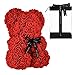 Orso di Rose Orsetto Rosa Orsacchiotto di Rosà Altezza 25 cm Teddy Bear Rosse Idea Regalo Per Lei Fidanzata Compleanno Mamma Anniversario San Valentino