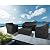 Baner Garden Patio Furniture Covers,Outdoor Furniture Cover Waterproof,Patio Furniture Set Covers for 4 Piece Outdoor Conversation Set,Patio Covers Set Black