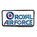 ROYAL AIRFORCE Army - Toppe termoadesive Patch Toppa ricamate, misura: 9,3 x 4,7 cm