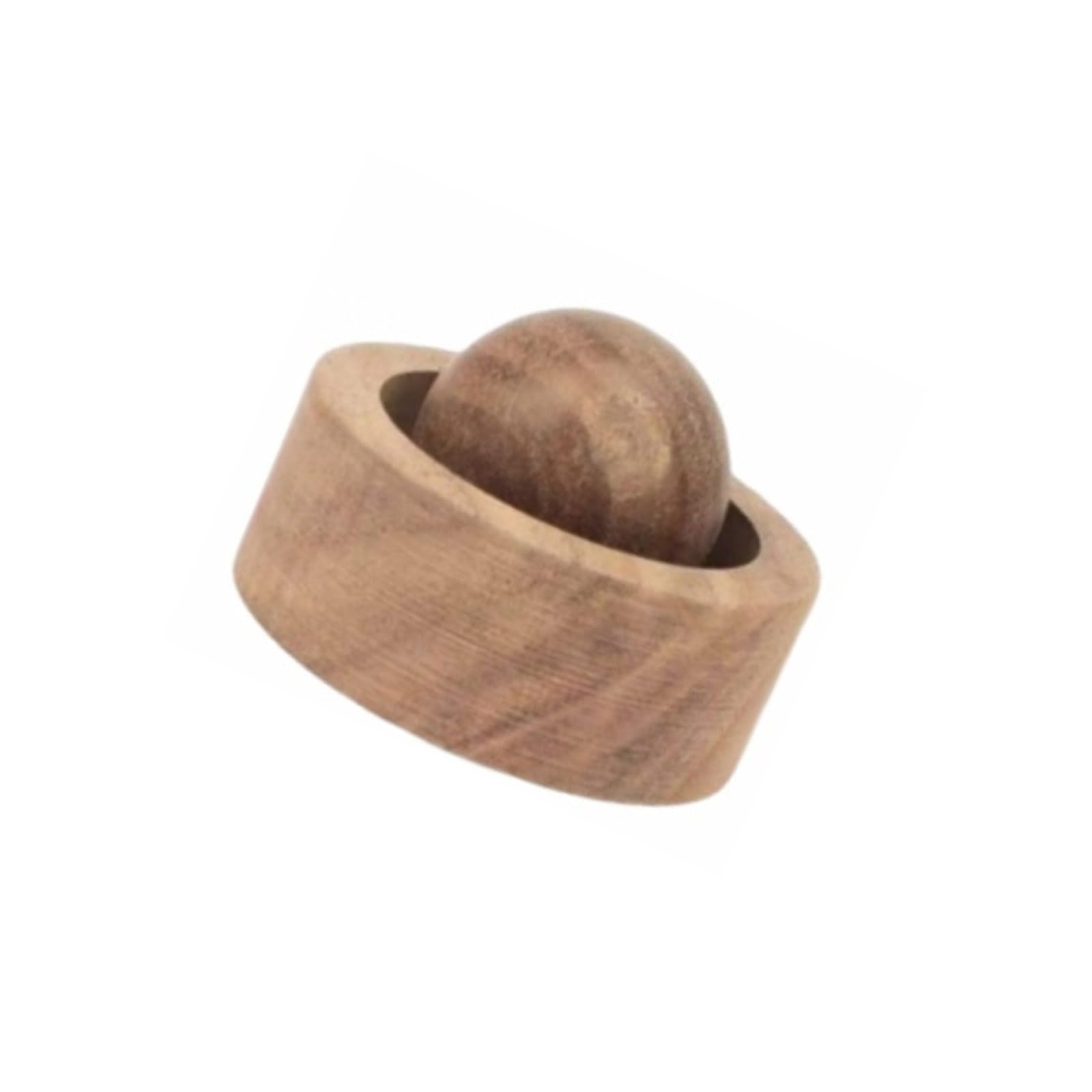 Laikoutd Walnut Natural Wooden Scented Ball Diffuser For Essential Oil Easy Use Home Car Aromatherapies Decors Handcrafted Solid Wood Living Room Decorative Diffuser