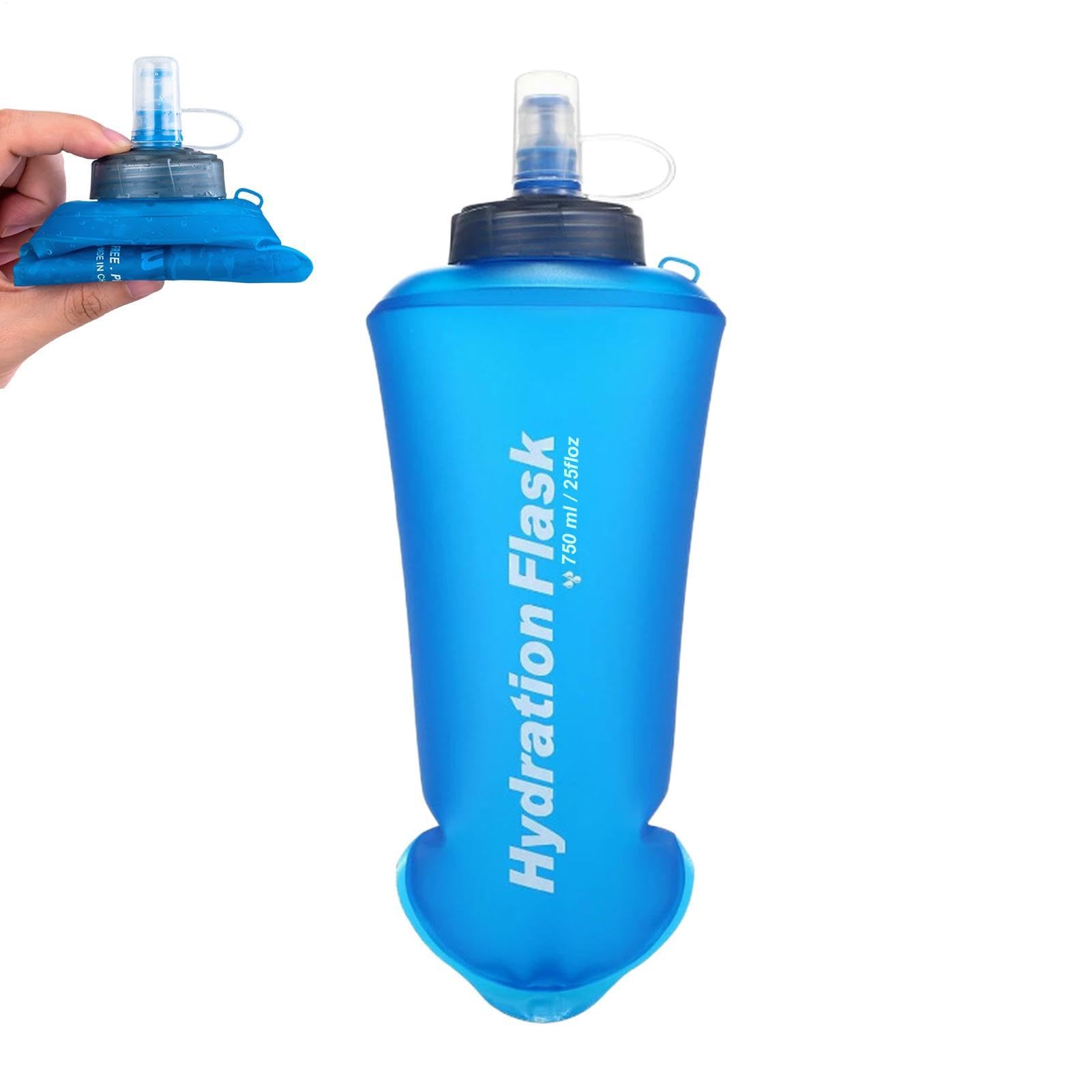 Botella blanda 750 ml para mujeres en rutas de senderismo y acampadas de fin de semana