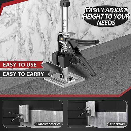 Image of XClifes Labor Saving Handle 2 Pack, 12 In Construction Jack, Wall Tile Locator, Multi-Function Height Adjustment Lifting Device, Door Panel Lifting Cabinet Jack,Raised by 6.6 in,Load 520 LBS