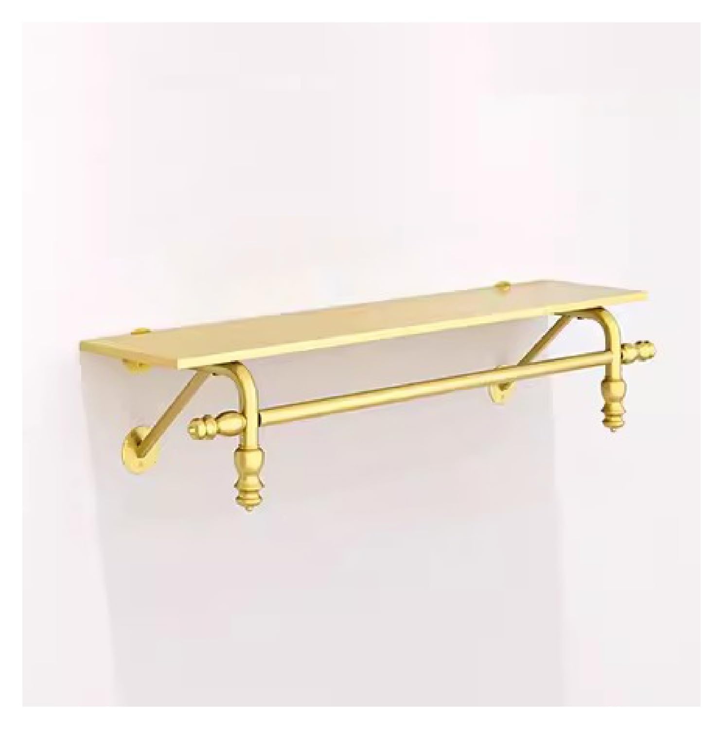 asdchZen Clothes Rail Garment Rack Creative Display Garment Racks In Boutique Clothing Stores, Wall-Mounted Hanging Clothes Shelf Towel Racks For Bathroom Storage Shelves Golden E,Gold-80CM