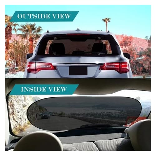 Parasol de coche universal con red de protección UV trasera y ventosas de fijación 5
