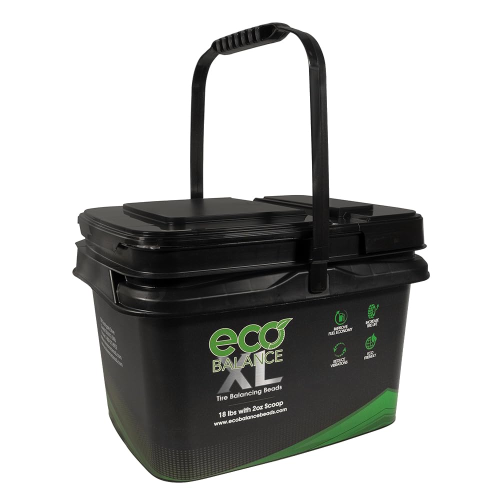 ECO Balance 18-EBBXL ECO XL Extreme Condition Tire/Wheel Balancing Beads - Off-Road Vehicles, Light Duty Truck Tires, (1) 18lb Bucket of Balance Bead and 2oz Scoop