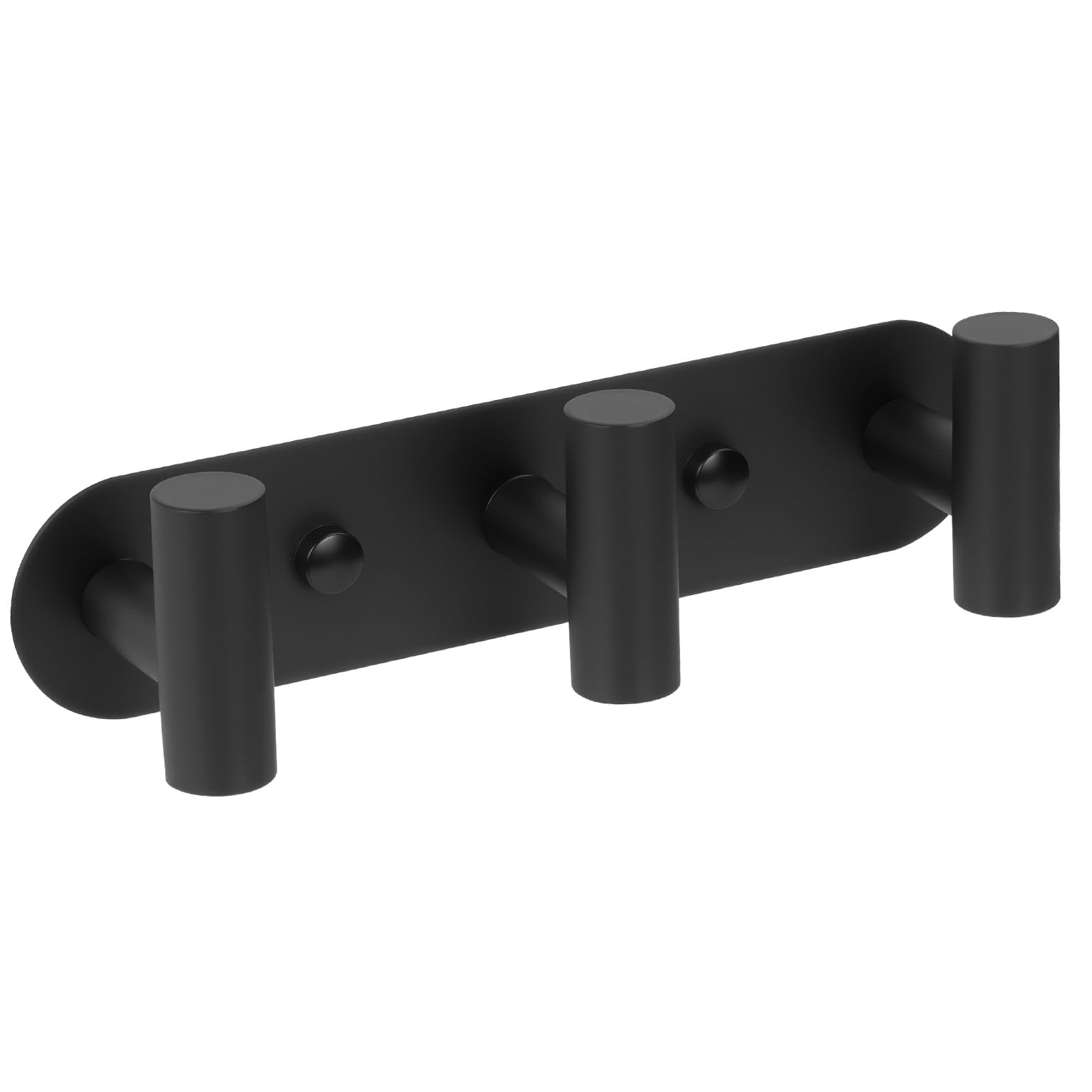 YUET Coat Racks Wall Mounted Heavy Duty with 3 Black Coat Hooks