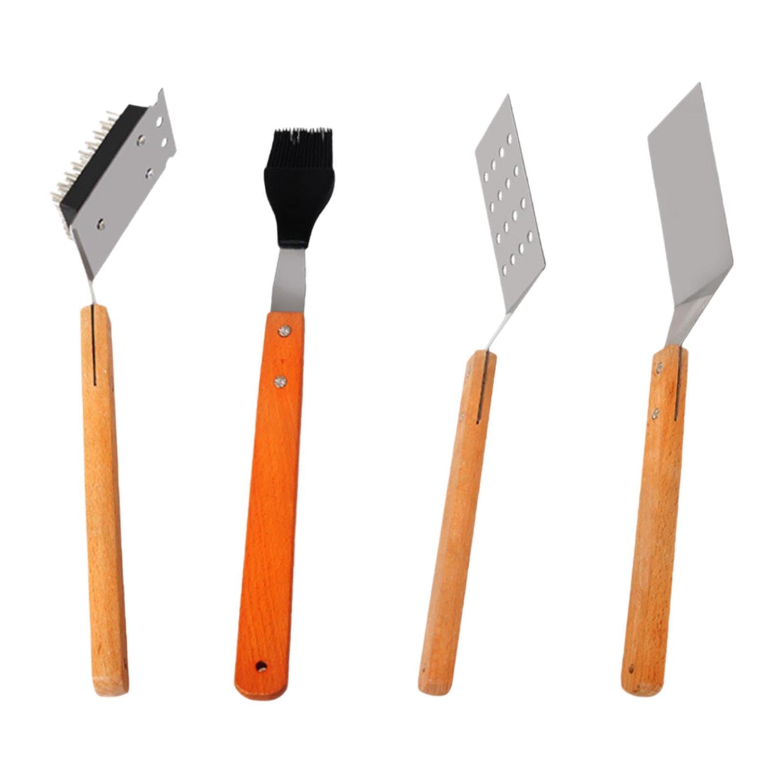 Ensemble d'outils for Barbecue, Tourne-crêpes en Acier Inoxydable, spatules à Fil faciles à Utiliser, Outil de Cuisson Multi-Usage