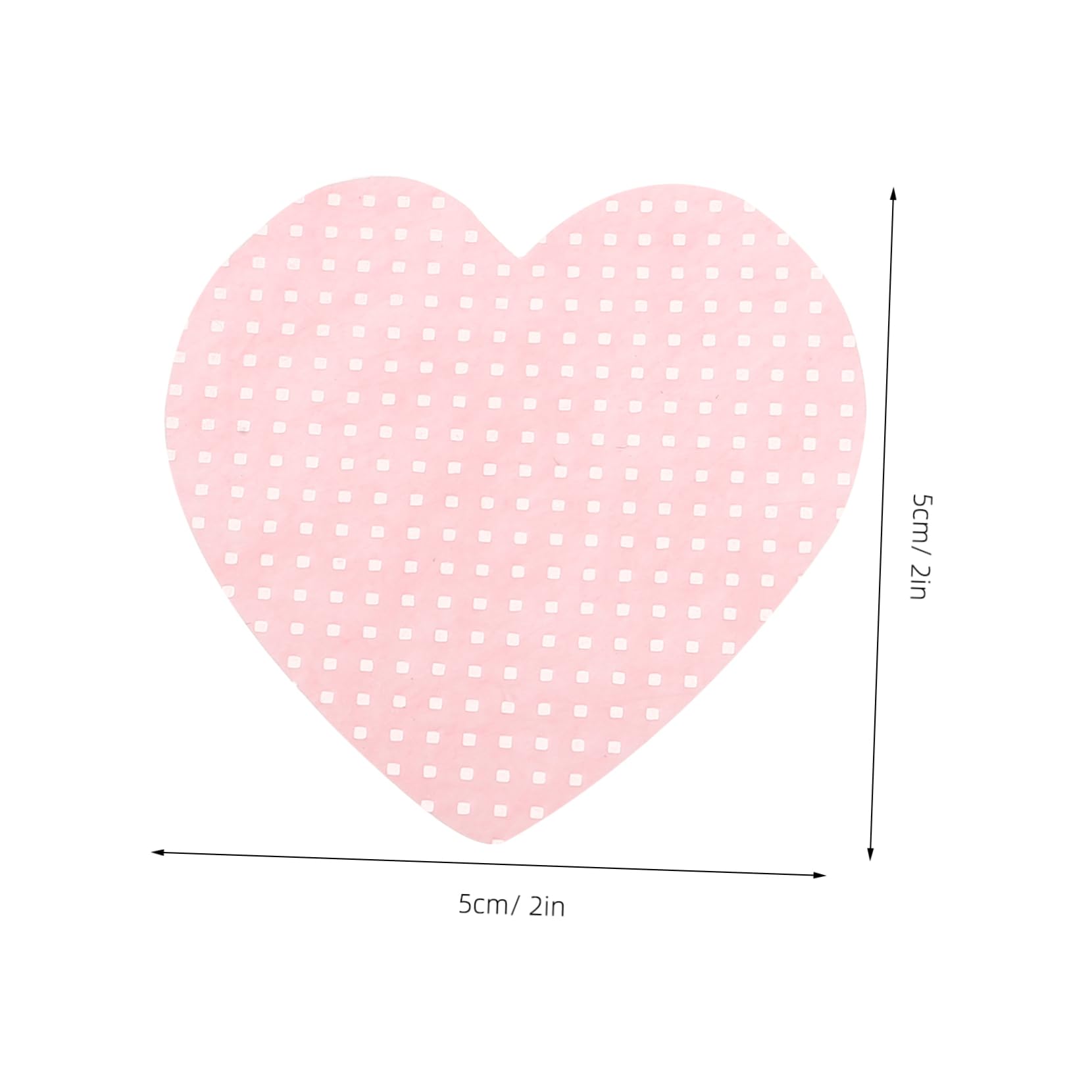 Mikinona Cute Heart-shape Lint- Nail Polish Remover Pads 200 Sheets for Fingernails