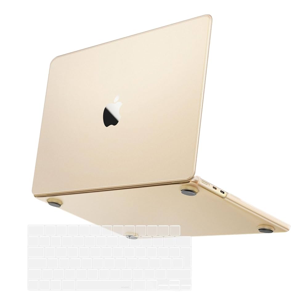 Compatible for MacBook Air 15 inch Case M4 2025 2024 2023 M3 M2 [100% Match Official Color] [Ultra Thin Armor] Protective Hard Shell Matte Cover for Laptop A3241 A3114 A2941 - Midnight Clear