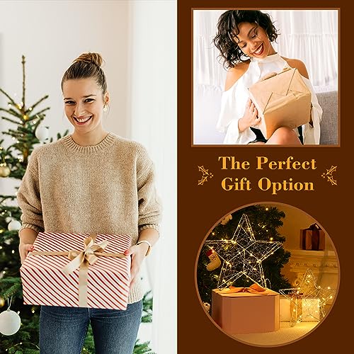 Lewondr Set di Due Lampade Decorative a Stella