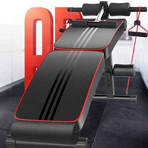 Sit Up Bench Adjustable Workout Foldable Bench Fitness Equipment for Home Gym Decline Curved Ab Muscle Gains Strength Training Body building
