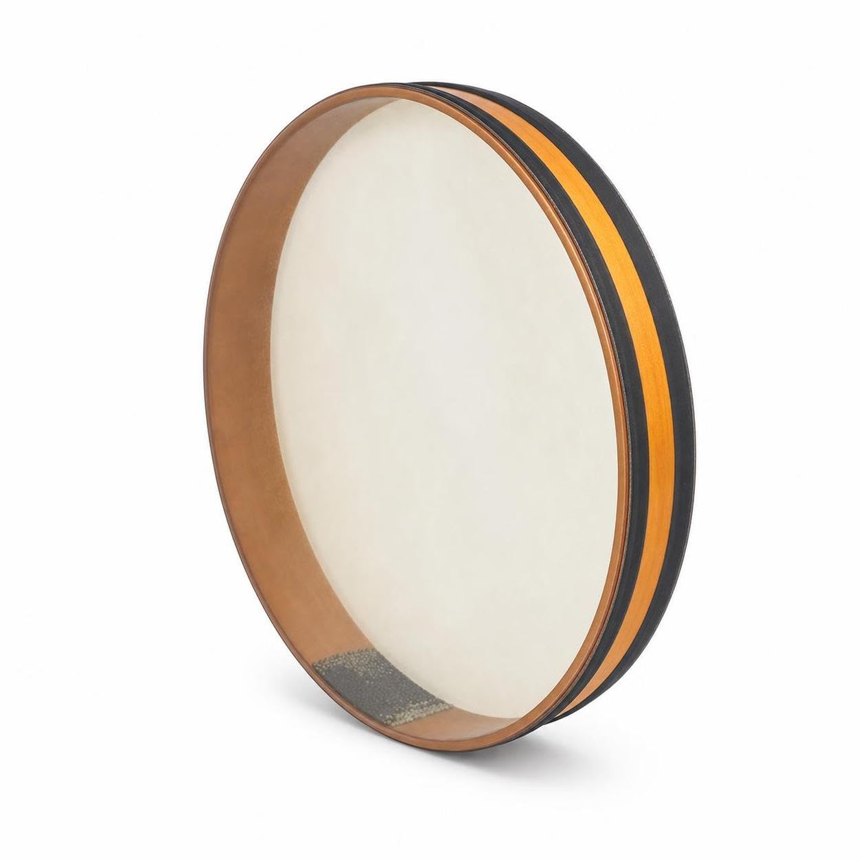 Tamburo Onda Oceanica Percussioni Doppio Lato per Effetto Realistico in Legno E Pelle Tocco Rilassante Adatto a Terapia Audio Meditazione Sala Benessere, 14 pollici
