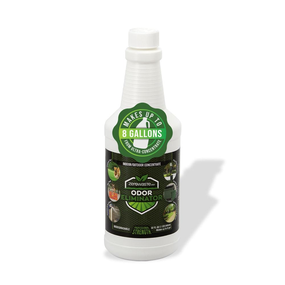 ZERO WASTE USA Dog Waste &amp; Turf Odor Eliminator Ultra Concentrate-32 Fl Oz