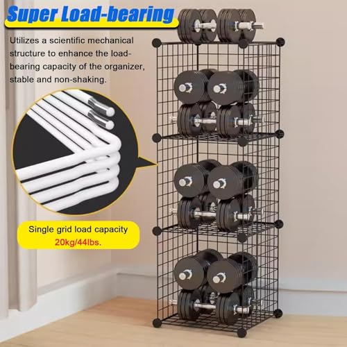 Boîtes de rangement empilables et ajustables pour sécuriser 24 casques de chantier - 3