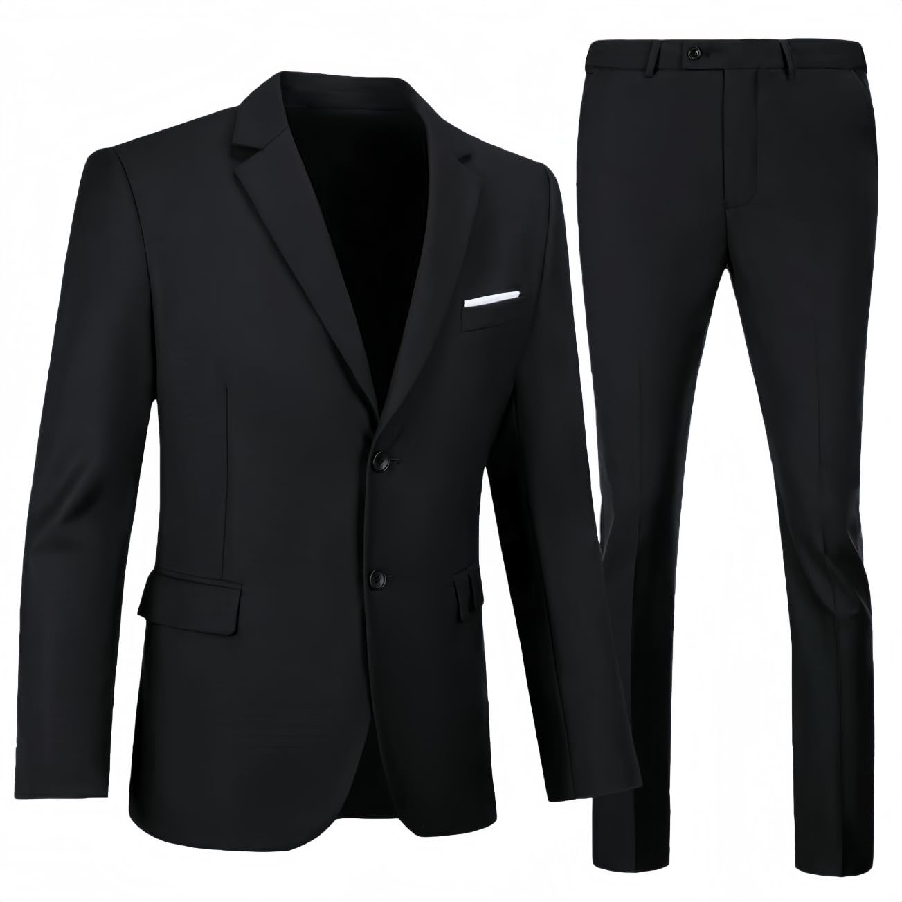 sisave Mens Suits Slim Fit 2 Pieces, Formal Suit for Men Wedding Prom Tuxedo, Business Suit Jacket and Pants Set-picture-27