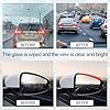 Fululuer Automotive Oil Film Cleaning Brush for Car Windows, Car Windshield Cleaner for Cleaning Brush, Clear Vision Glass Cleaner with Anti-Rain & Anti-Fog Coating, Improves Clarity L (Red) #1