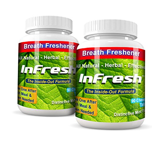 Infresh Bad Breath Cure, (NOT Candy) All Natural, Sugar Free for halitosis, Bad Breath and Body Odor...