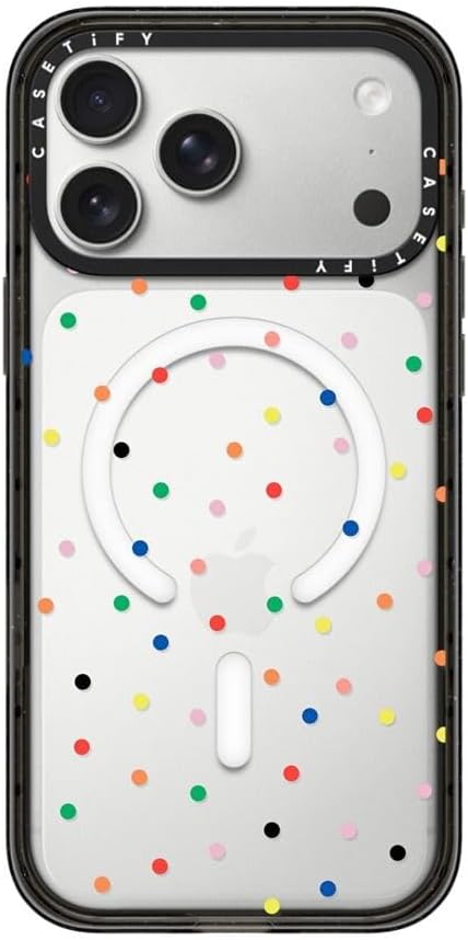 CASETiFY Impact iPhone 17 Pro Max Case [Slim/Compatible with Magsafe / 8.2 ft. 4X Military Grade Drop Protection] - Candy Transparent - Clear Black