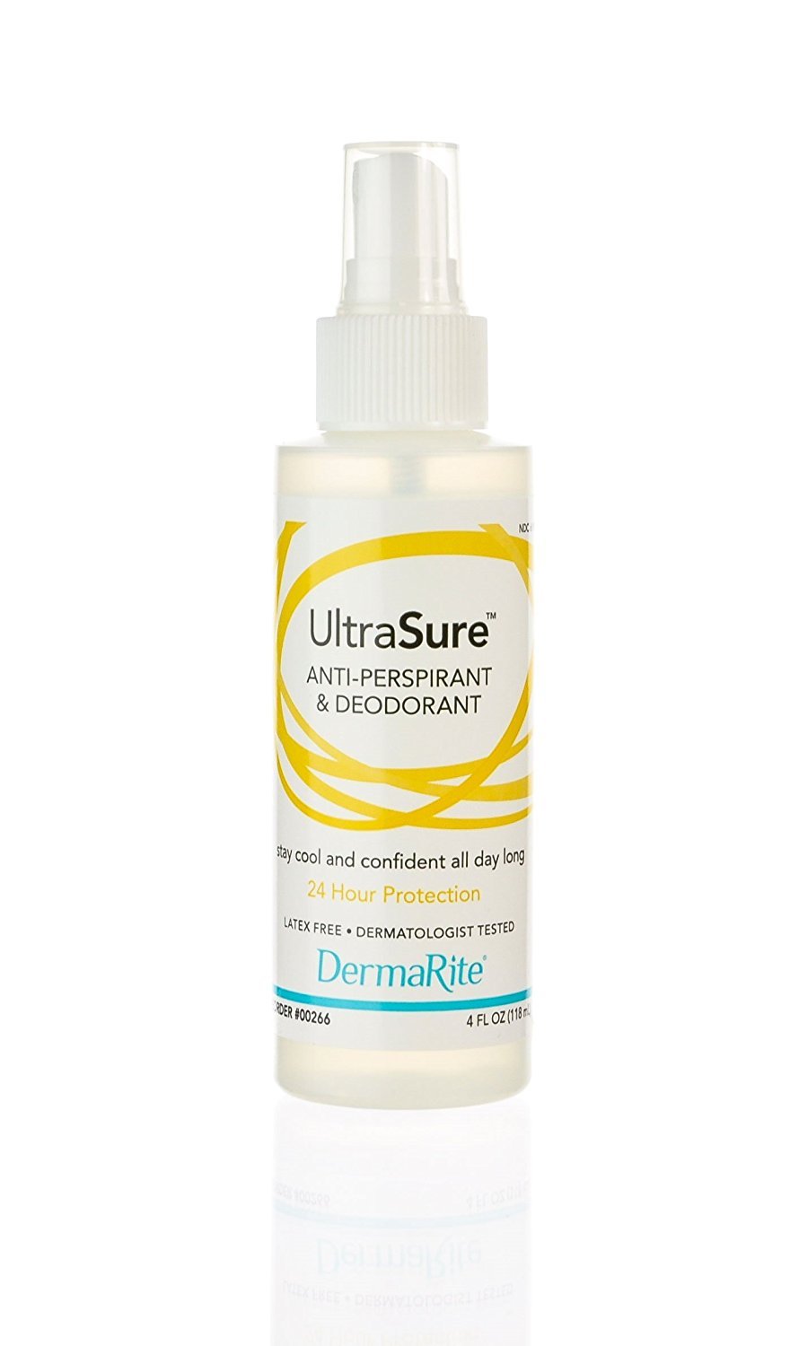 DermaRiteUltraSure Anti-Perspirant & Deodorant - 24-Hour Odor Protection, Reduces Underarm Wetness - Pump Spray Bottle, 4 oz., 24 Count