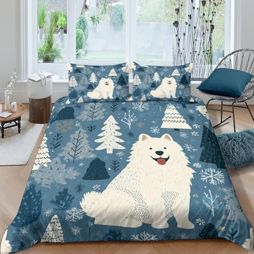 Parure de lit chien d'hiver 140x200 microfibre - 4