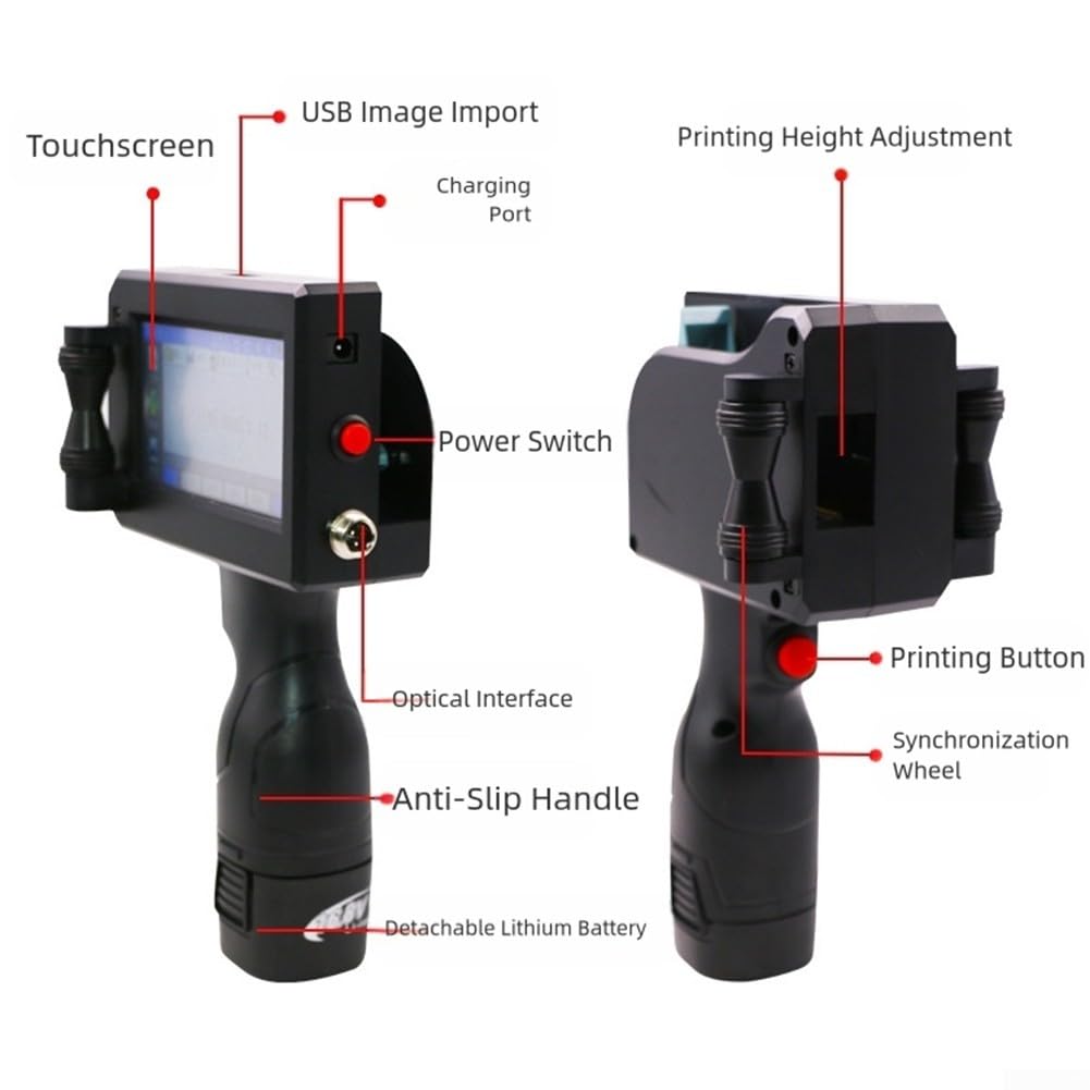 Stampante a getto d'inchiostro portatile da 12,7 mm Nessuna app richiesta