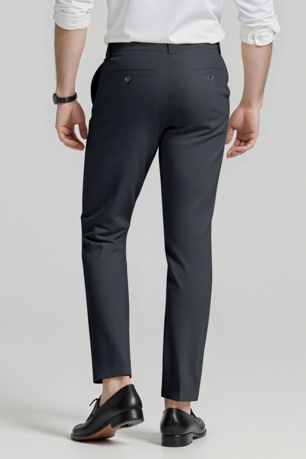 GINGTTO Chino Hose Herren Slim Stretch Anzughose Männer Stoffhose