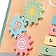 MERKAN Kinderläufer, Holzläufer für Kinder, 3 in 1, Werkstatt Kinderpöcher mit Accessoires, Reiter, Sortierer, Walking Lernwagen, Pastell Farben