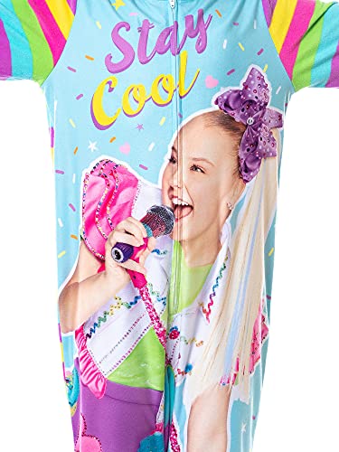 JoJo Siwa Girls' Stay Cool Zippered Sleeper Set Sleep Pajama Jumpsuit (7/8)2