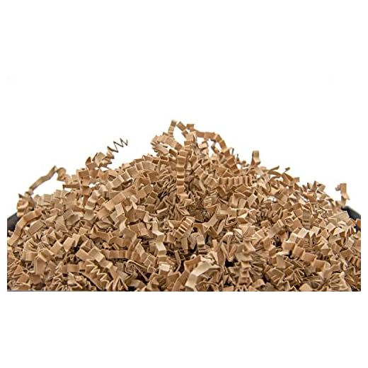 YOTEI SPIRIT® 2.5kg Papel Kraft Triturado para Relleno – Virutas de Papel para Regalos, Cestas, Cajas y Paquetes – Material de Embalaje de Protección y Decoración (Kraft, 2.5kg)