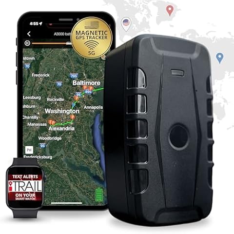 Magnetic GPS Tracker - 5G, Secure & Hidden, Long Battery Life, Seamless Global Tracking, Weatherproof Design, No Hidden Fees, Real-Time Alerts, iTrail App Integration, SMS Notifications, Auto 3G, 4G Cover