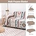 Homcosan Sofa Slipcovers Towel Reversible Geometrical Couch Cover for 2 Seat Sofa Blanket Boho Sofa Cover Sectional Couch Cover with Tassels Couch Protector for Pets, Kids